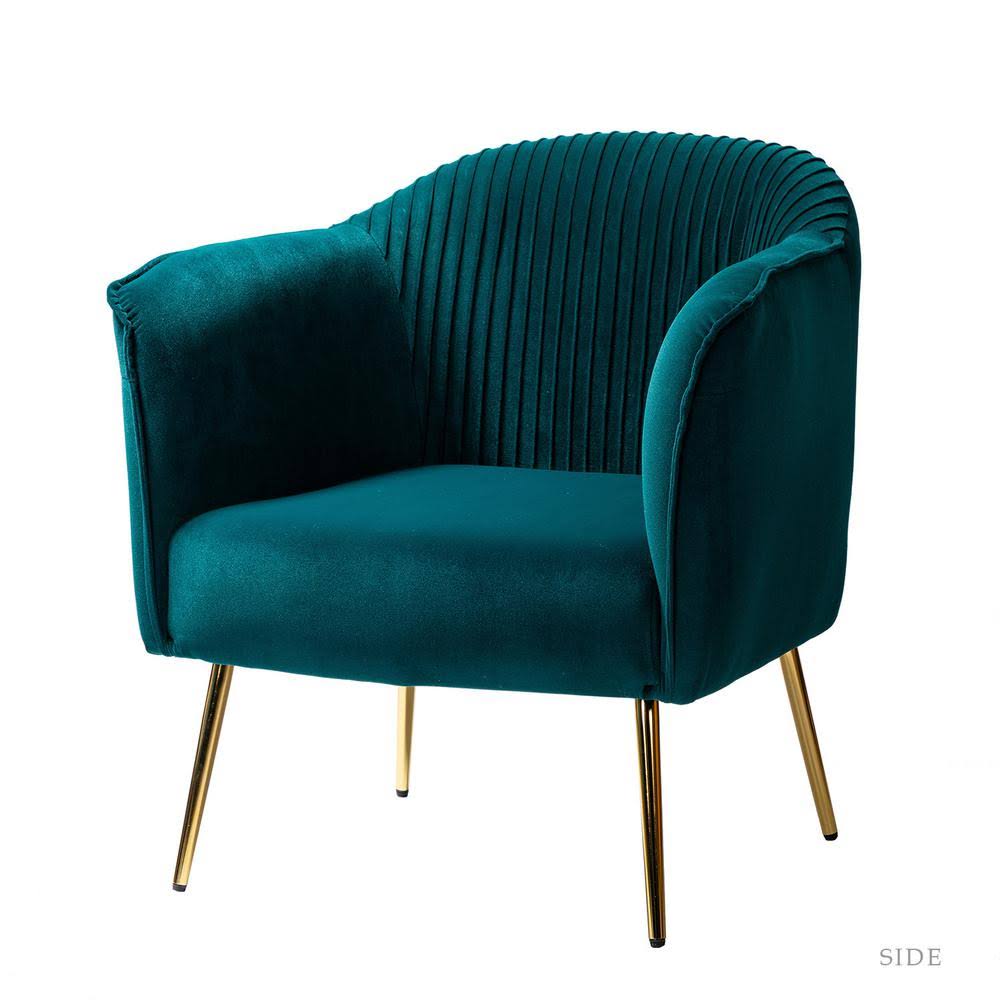 Teal Accent Barrel Chair U8318