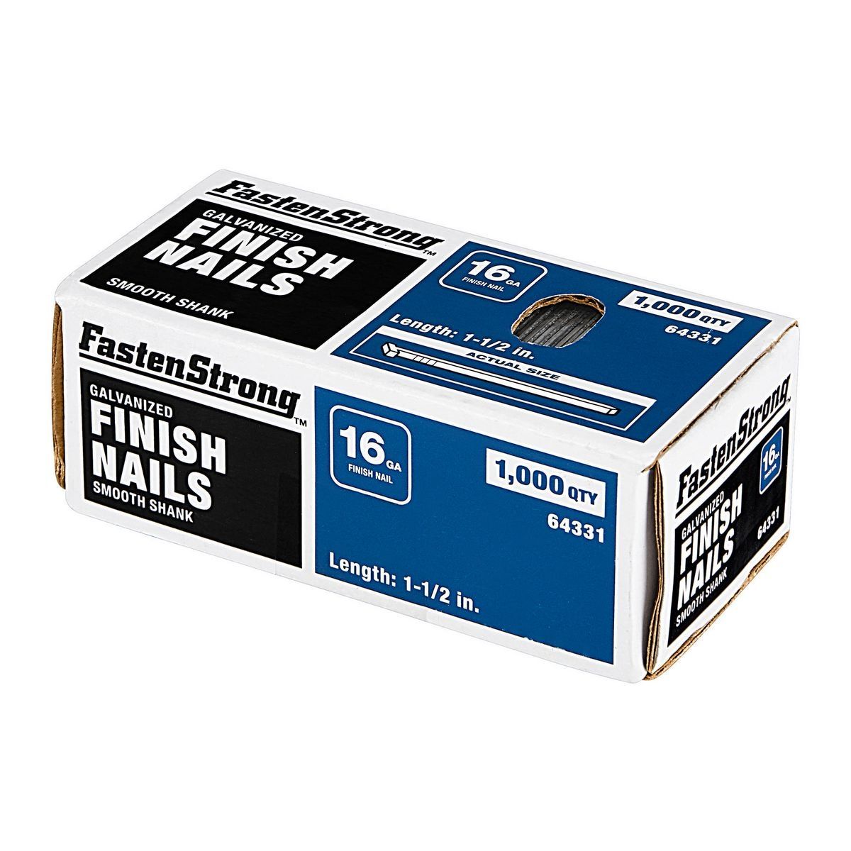 1-1/2 in. 16 GA Galvanized Finish Nails, 1000 Piece K863