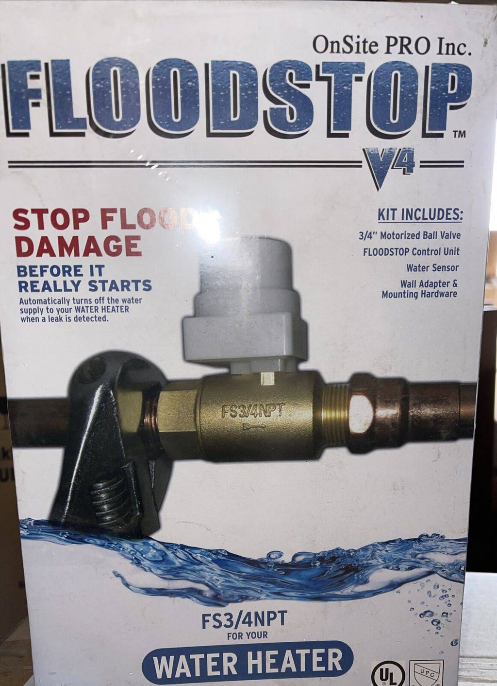 Water Safety Shut-Off Valve for Water Heaters U786831