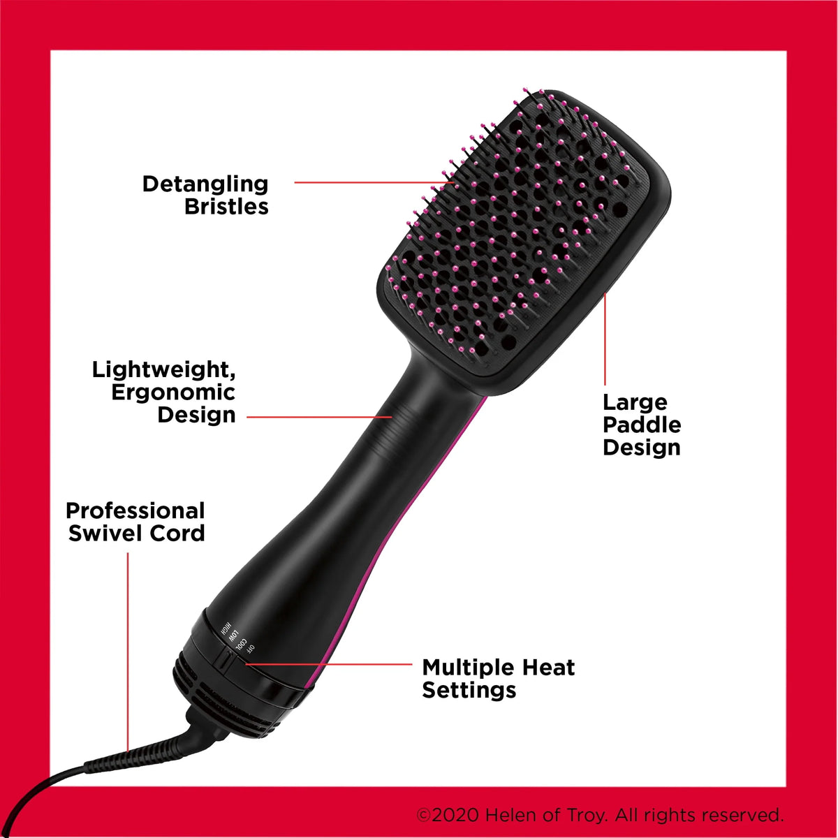 Black Hair Dryer and Styler O9808