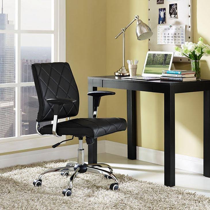 Brown Vinyl Office Chair F269564