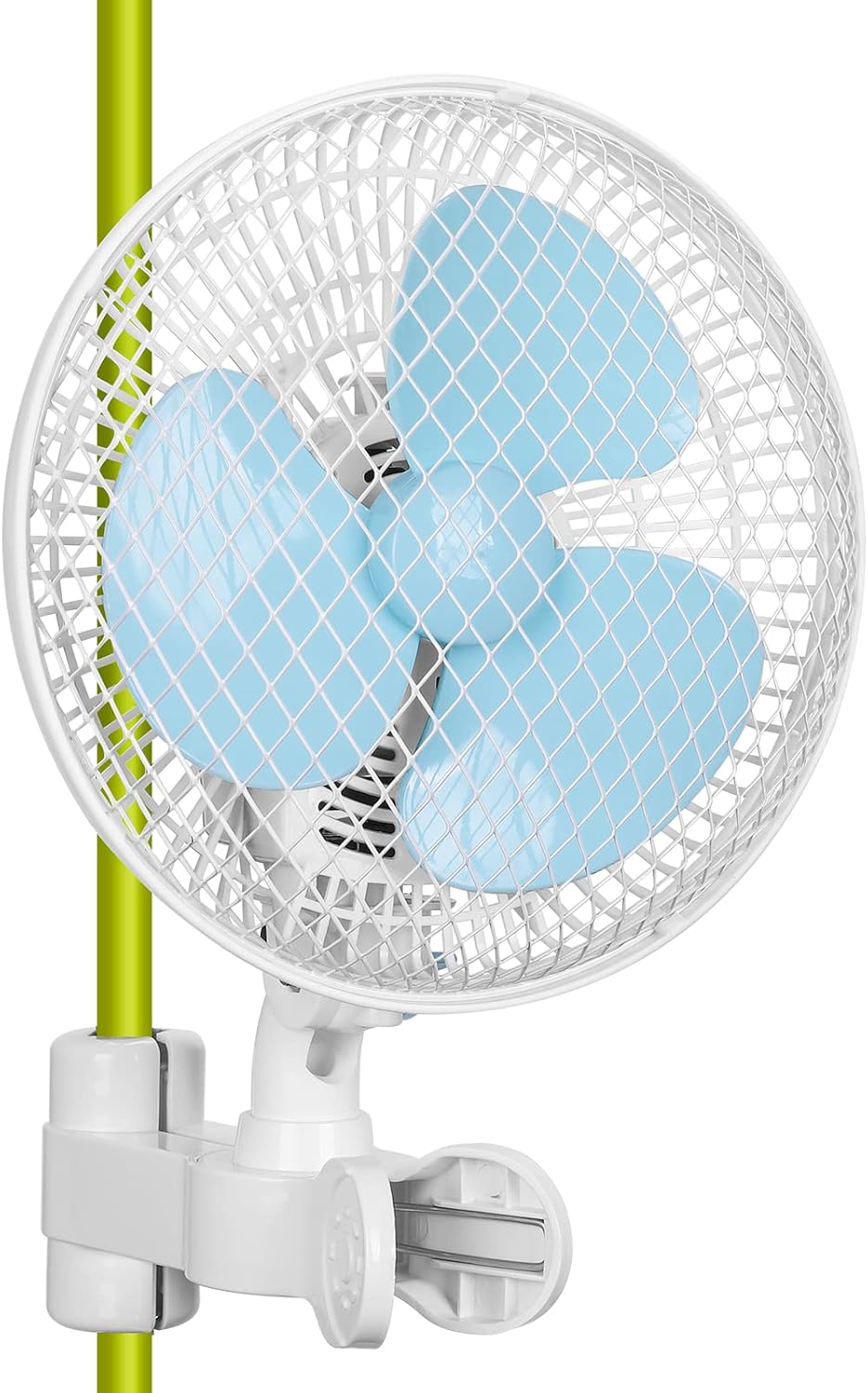 6 Inch Oscillating Clip on Grow Tent Fan, 2-Speeds 20W, Metal Cover, Pack of 2 A6319