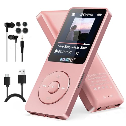 64GB MP3 Player with Bluetooth 5.3, 1.8" Screen, FM Radio, Voice Recording V239