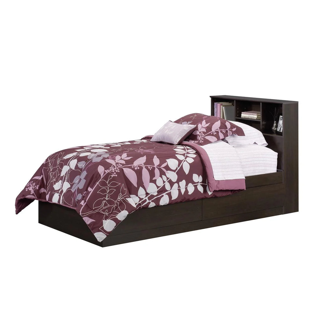 Twin Storage Bed with Bookcase Headboard O15606