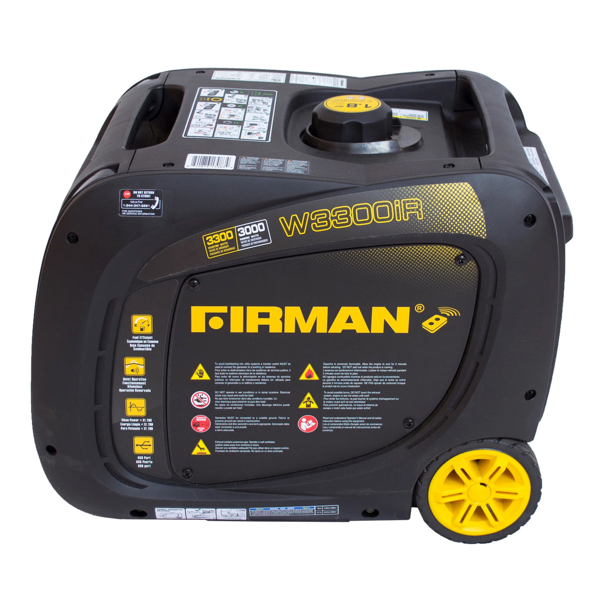 3300/3000 Watt Gas Remote Start Inverter Generator with USB K341835