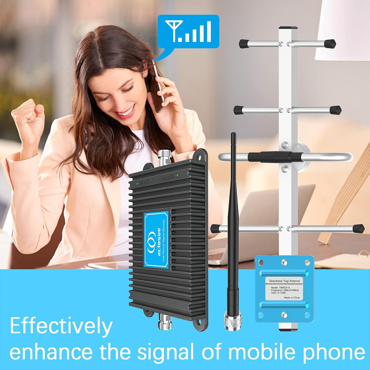 5G/4G Cell Phone Signal Booster with Antenna Kits Y336