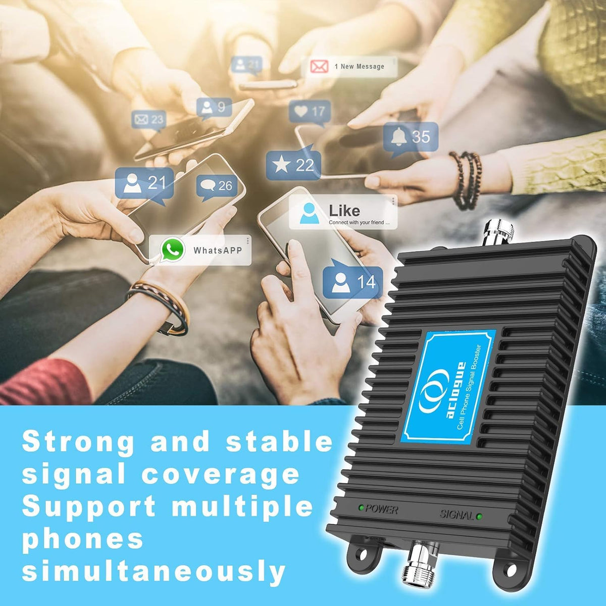 5G/4G Cell Phone Signal Booster with Antenna Kits Y336