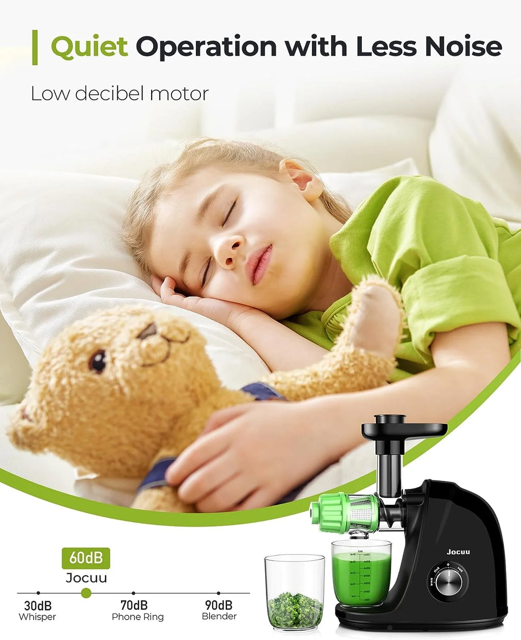 Cold Press Juicer Machine with Reverse Function D5380