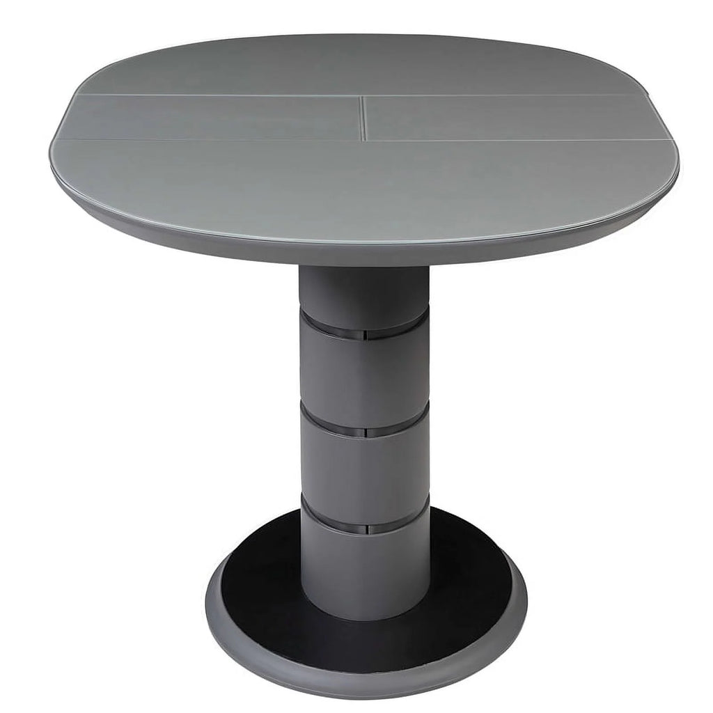 Matte Gray & Black Wood Dining Table I911881