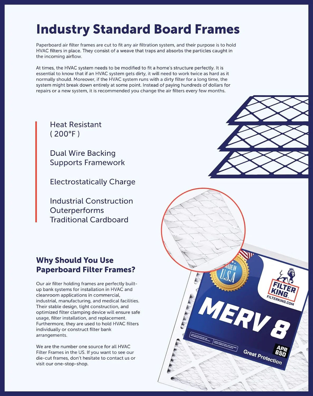 6x66x1a MERV 8 Pleated HVAC Air Filter 4-Pack P770