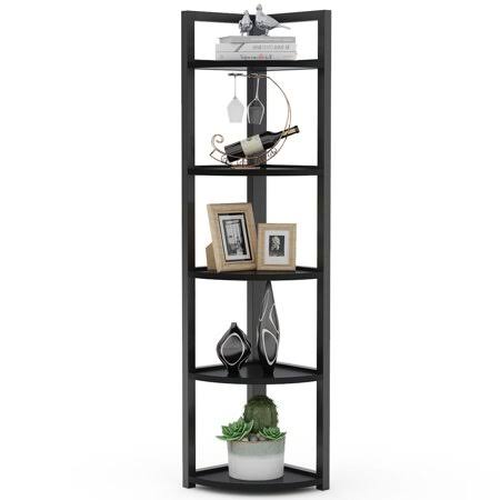 Rustic 5 Tier Corner Shelf J11050