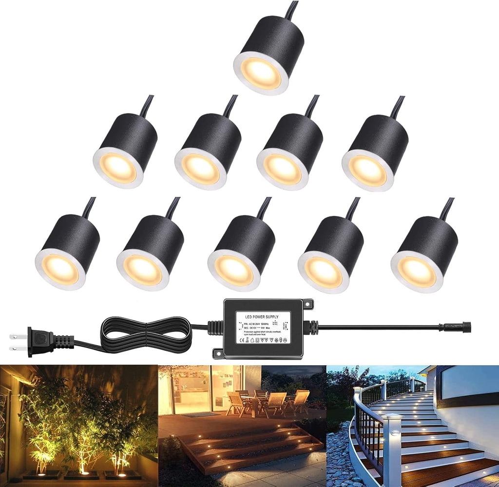 LED Deck Lights Pack of 10 Cool White U22259