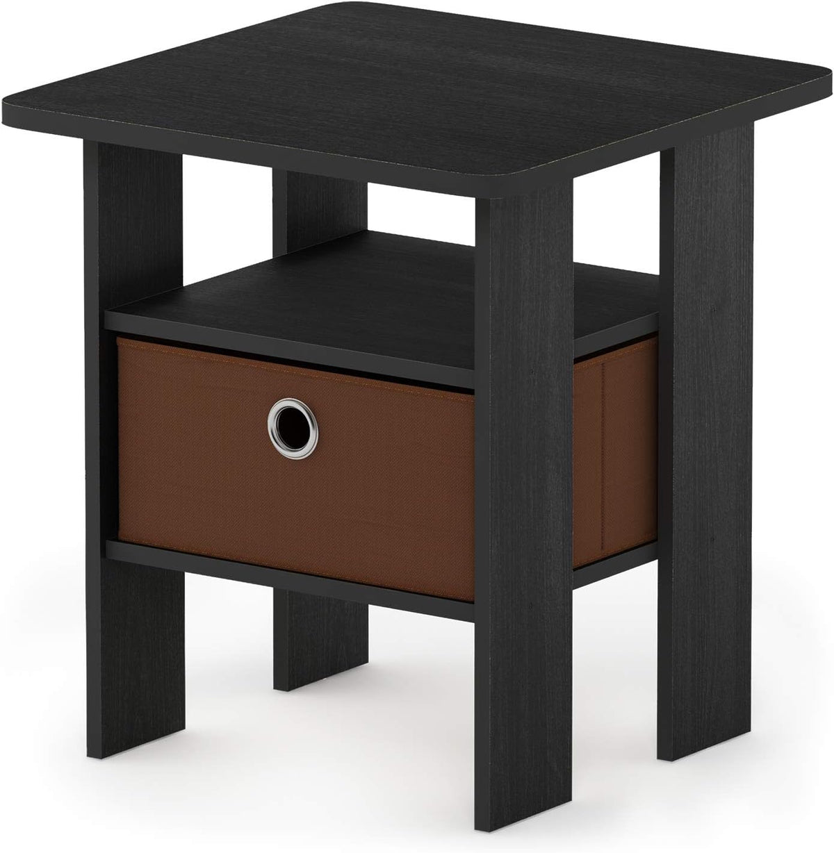 Set of 2 Table with Bin Drawer & 1 Table with Bin Drawer Americano/Medium Brown Y4748