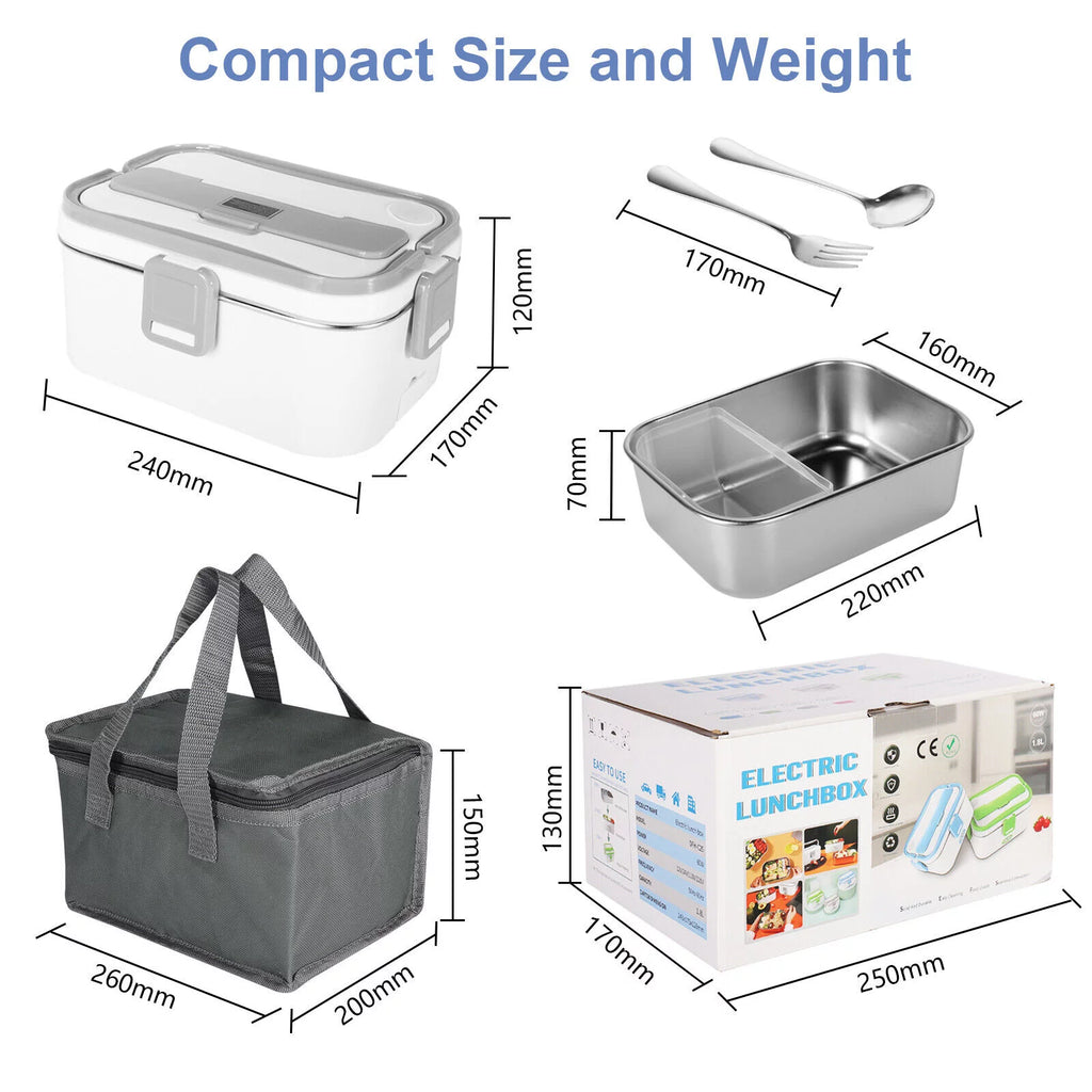 Leak Proof 1.8L Electric Heating Lunch Box with Carry Bag Q2130