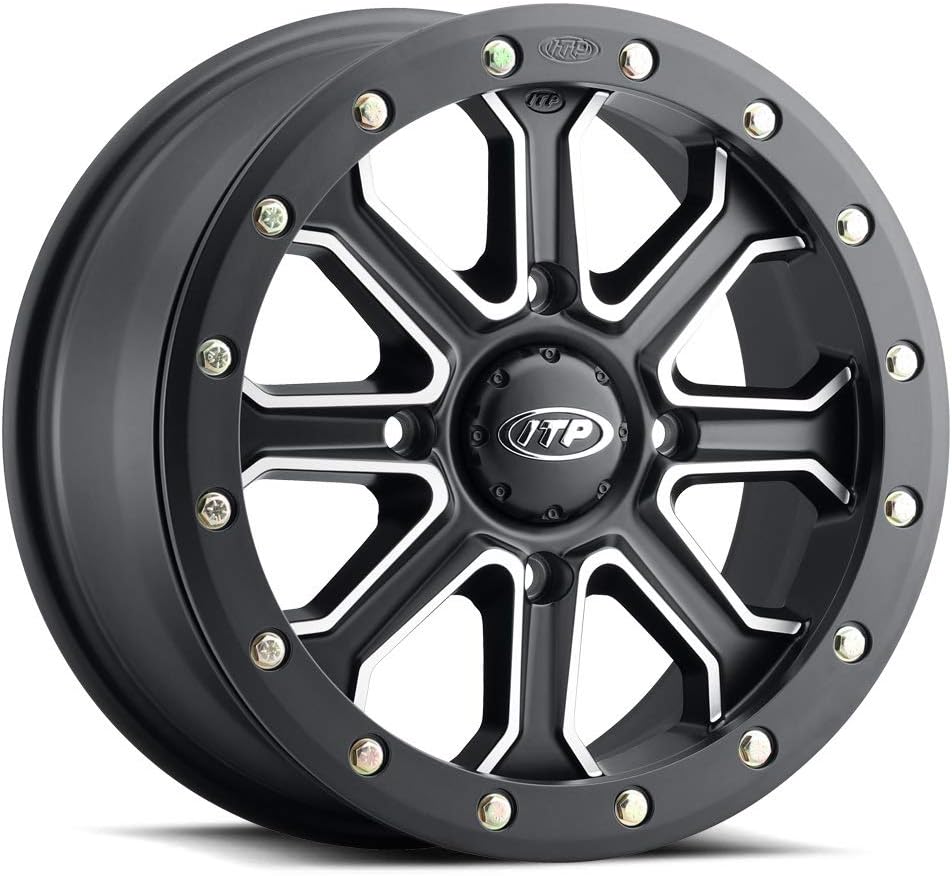 9 Items: 14 Wheels Black +40mm 30 Tires 4x156 Bolt Pattern 12mmx1.5 Lug Kit D5143