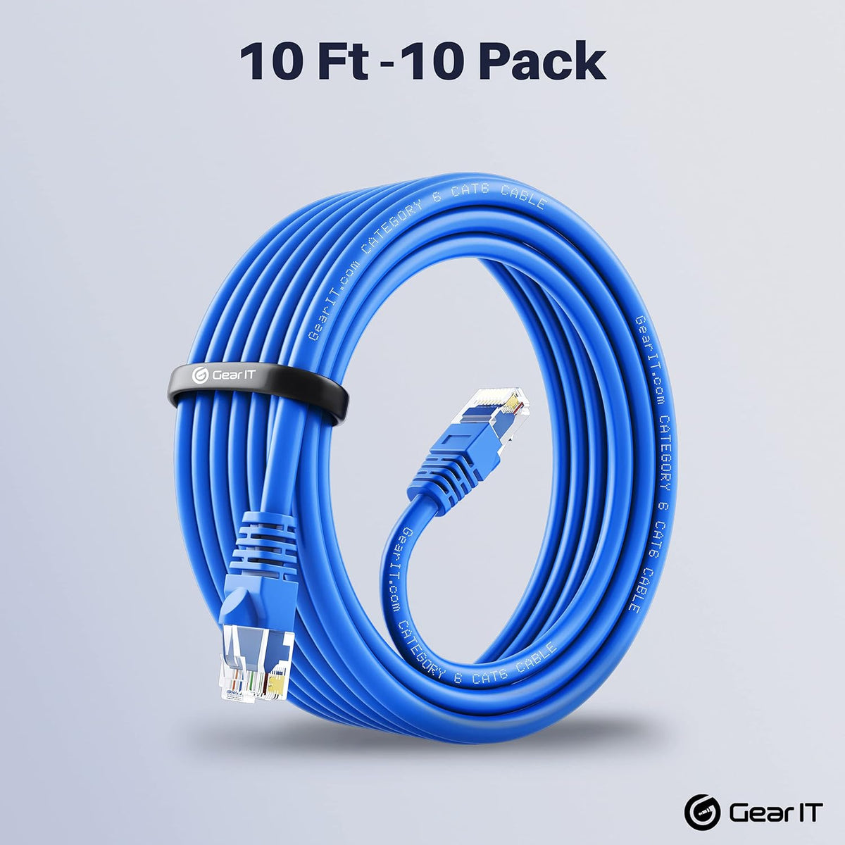 Cat6 Ethernet Cable 1 ft (100-Pack) Blue C166872