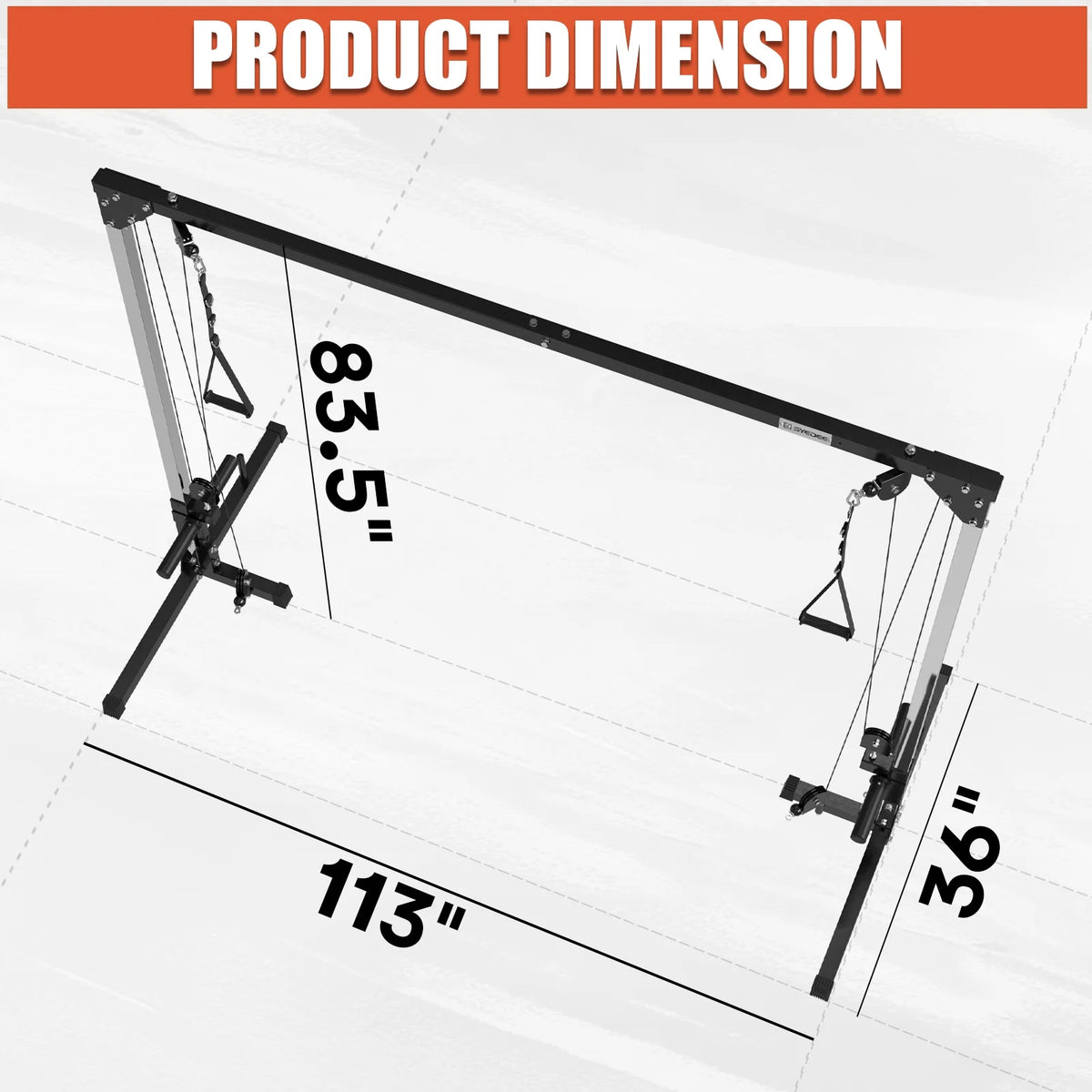 400lbs Plate Loaded Dual Pulley Cable Machine F23638
