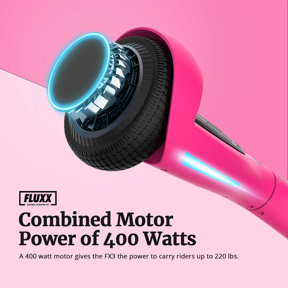 Pink Hoverboard with 6.5" LED Wheels I534