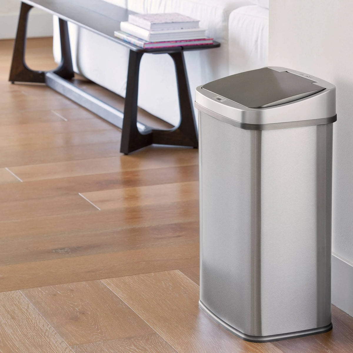 13.2 Gallon Stainless Steel Motion Sensor Trash Can D5529