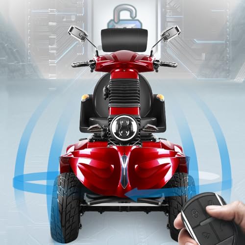 Heavy Duty 4 Wheels All Terrain Electric Mobility Scooter, 1000W Motor, Fat Tire, 500lbs Capacity, 31-36 Miles Range C544694