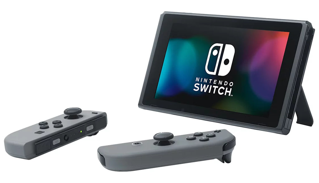 Gray Joy Con with HeadSet Bundle Accessories Used E930323