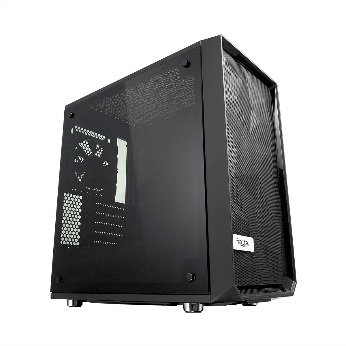 Black Compact Mid Tower Computer Case O776