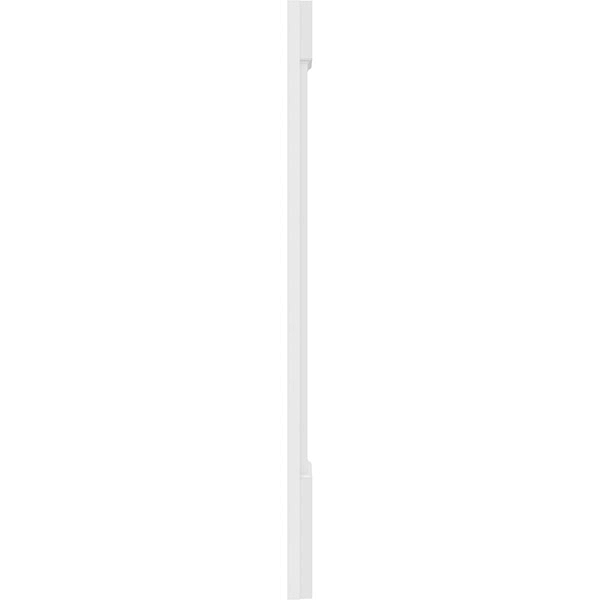 12x22W x 48x22H x 2x22P Two Equal Flat Panel PVC Pilaster with Standard Capital and Base (Pair) K2742