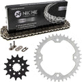 Drive Sprocket Chain Combo Front 14 Rear 38 Tooth 520NZ Standard 98 Links Pack of 2 Z326
