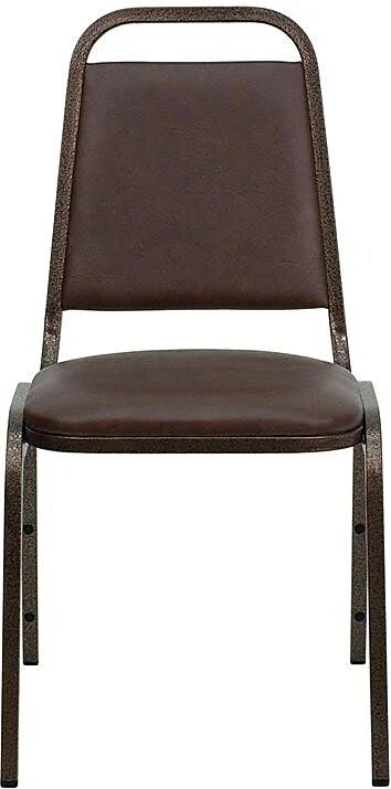 4 Pack Brown Vinyl Stacking Banquet Chair M625