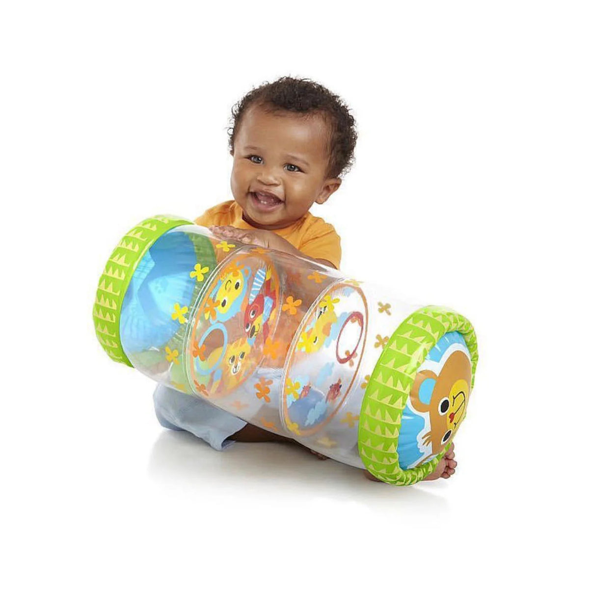 Inflatable Baby Walker Crawling Toy with Bell D390361