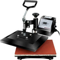 12" X 10" Black Heat Press Machine with 2 Teflon Sheet E57799