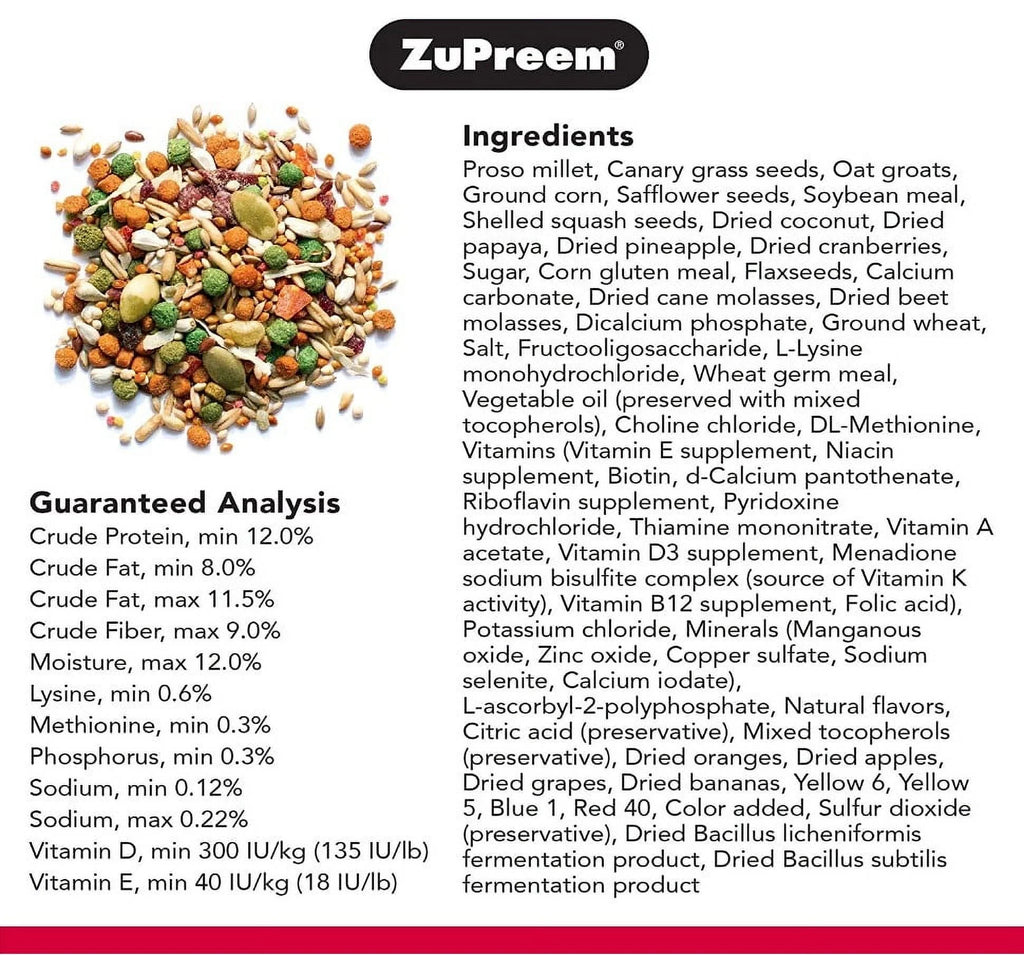 7.5 lb Bird Food for Medium Birds A25268