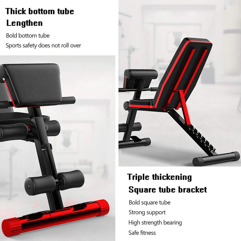 Adjustable Weight Bench Incline Decline Foldable Workout Equipment L4566