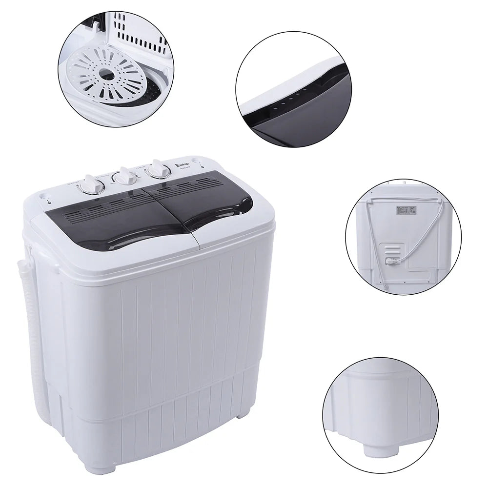 Portable Twin Tub Semi-Automatic Washing Machine D6621