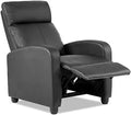 Black Faux Leather Recliner Chair D18617