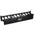 Steel Horizontal Cable Manager with Finger Duct 2URM W8898