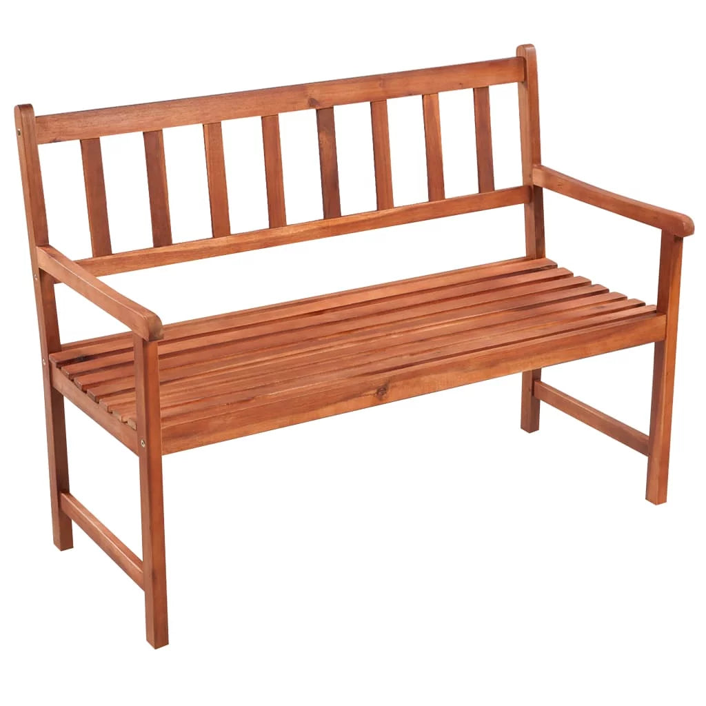 Patio Bench with Cushion Solid Acacia Wood N527