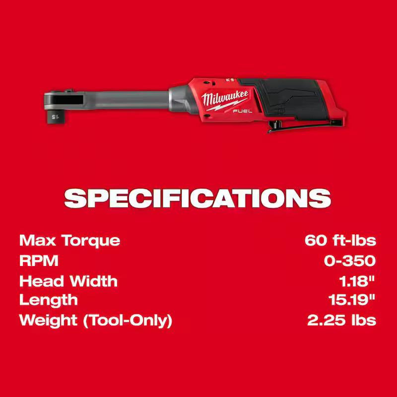 12V Lithium-Ion Brushless Cordless Extended Reach Box Ratchet U4086