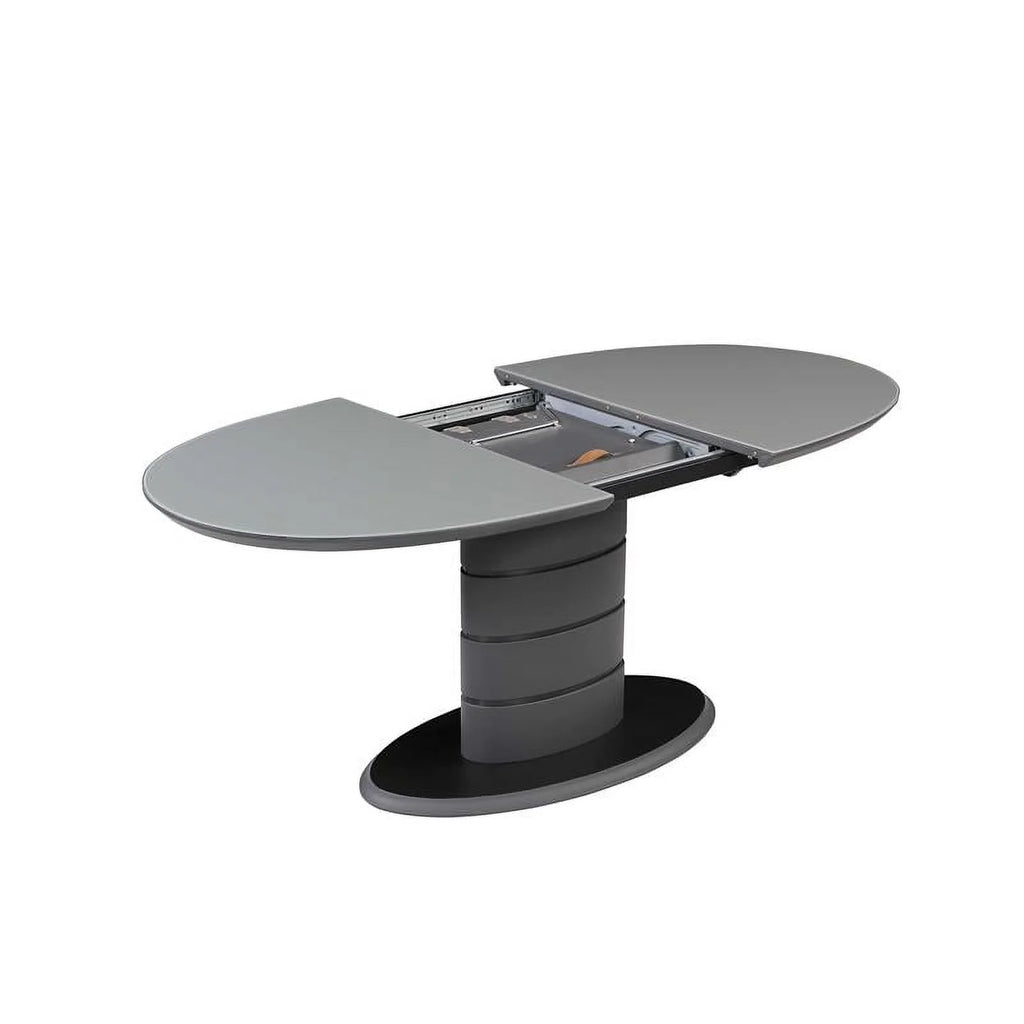 Matte Gray & Black Wood Dining Table I911881
