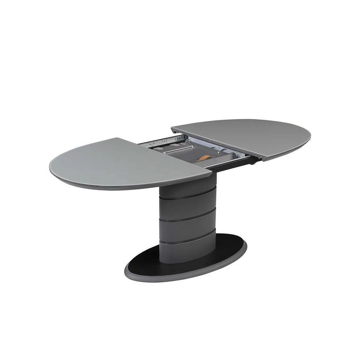 Matte Gray & Black Wood Dining Table I911881