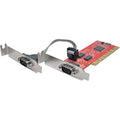 2-Port DB9 RS232 PCI Serial Adapter Card Low Profile K2554