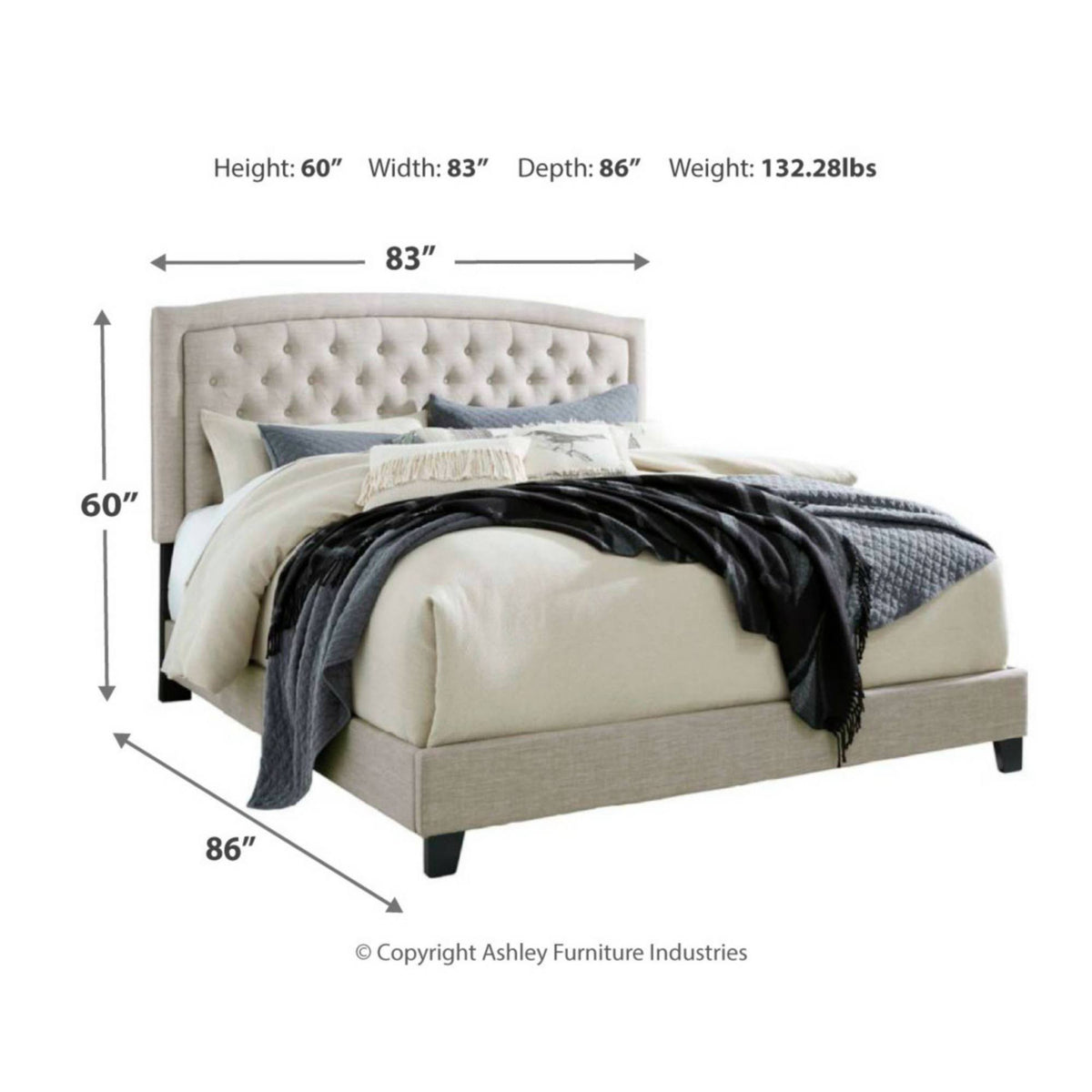 King Upholstered Bed Z35456