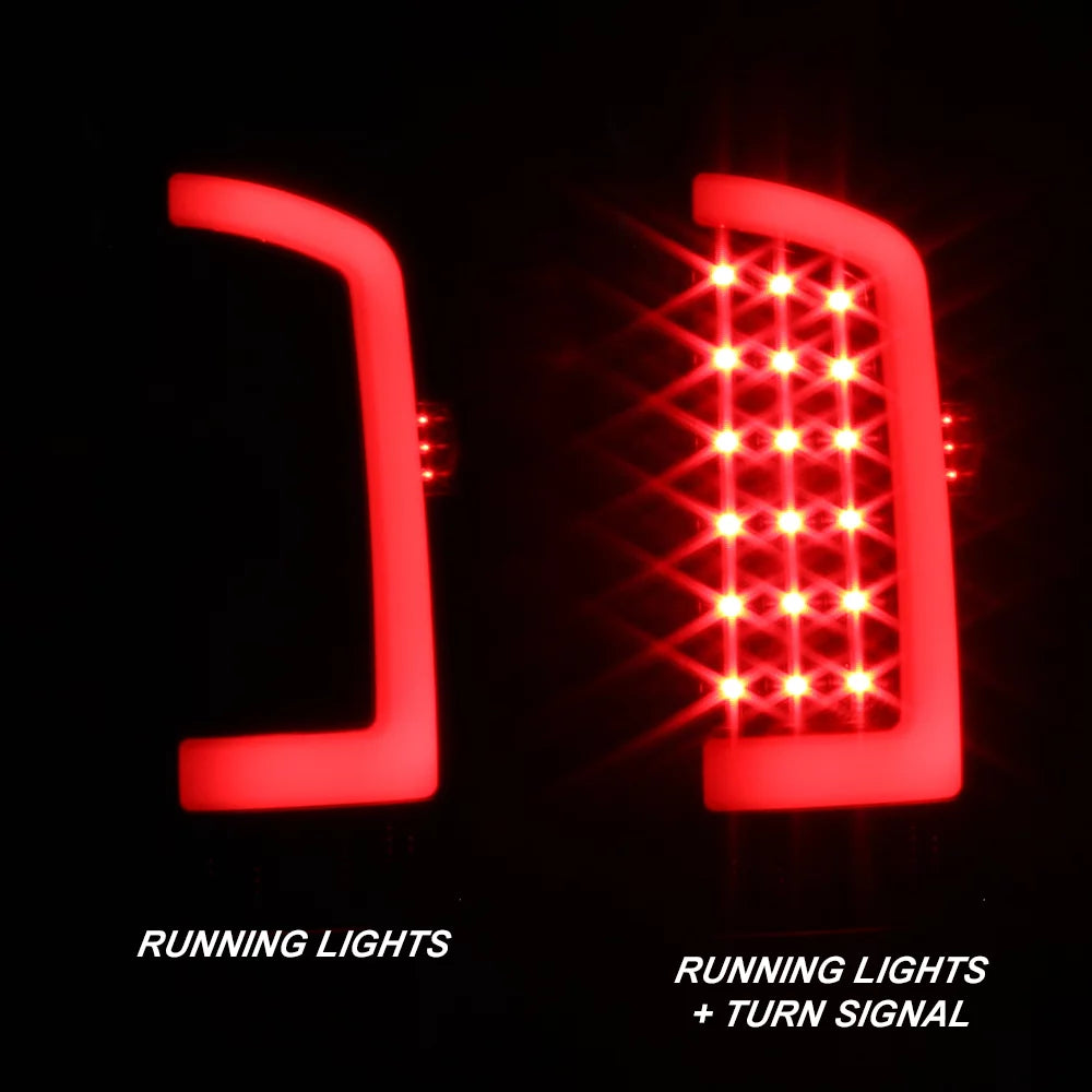 Black LED Tail Brake Light Lamp Assembly I828