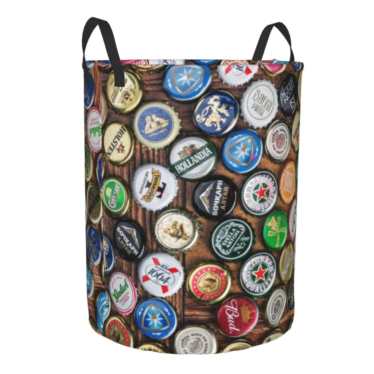 Laundry Hamper with Handles Round Laundry Basket C202