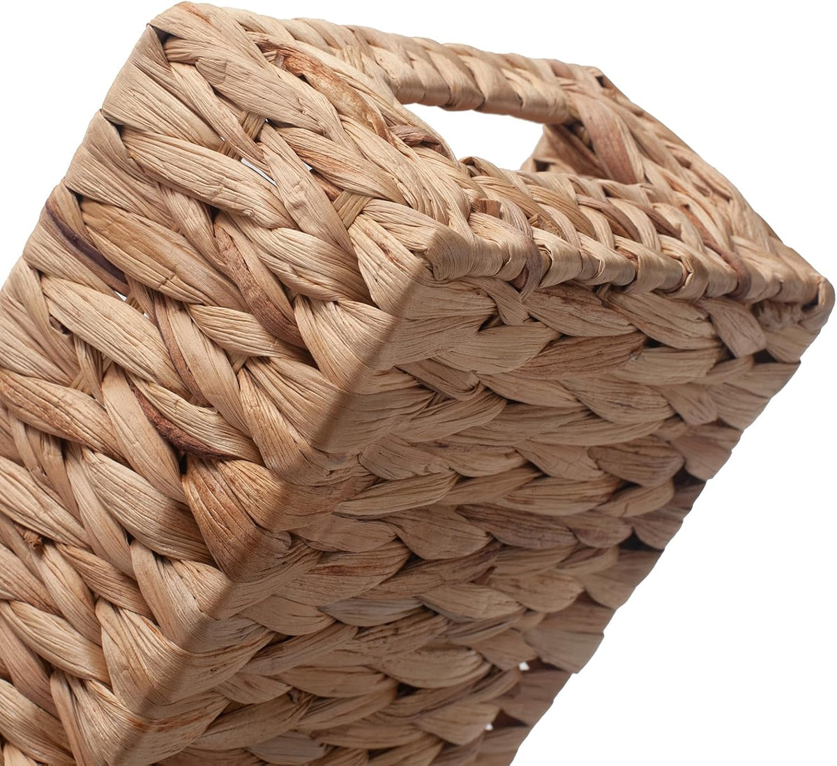 Water Hyacinth Wicker Toilet Paper Basket 14.2 x 6.5 x 3.7 inch A34115