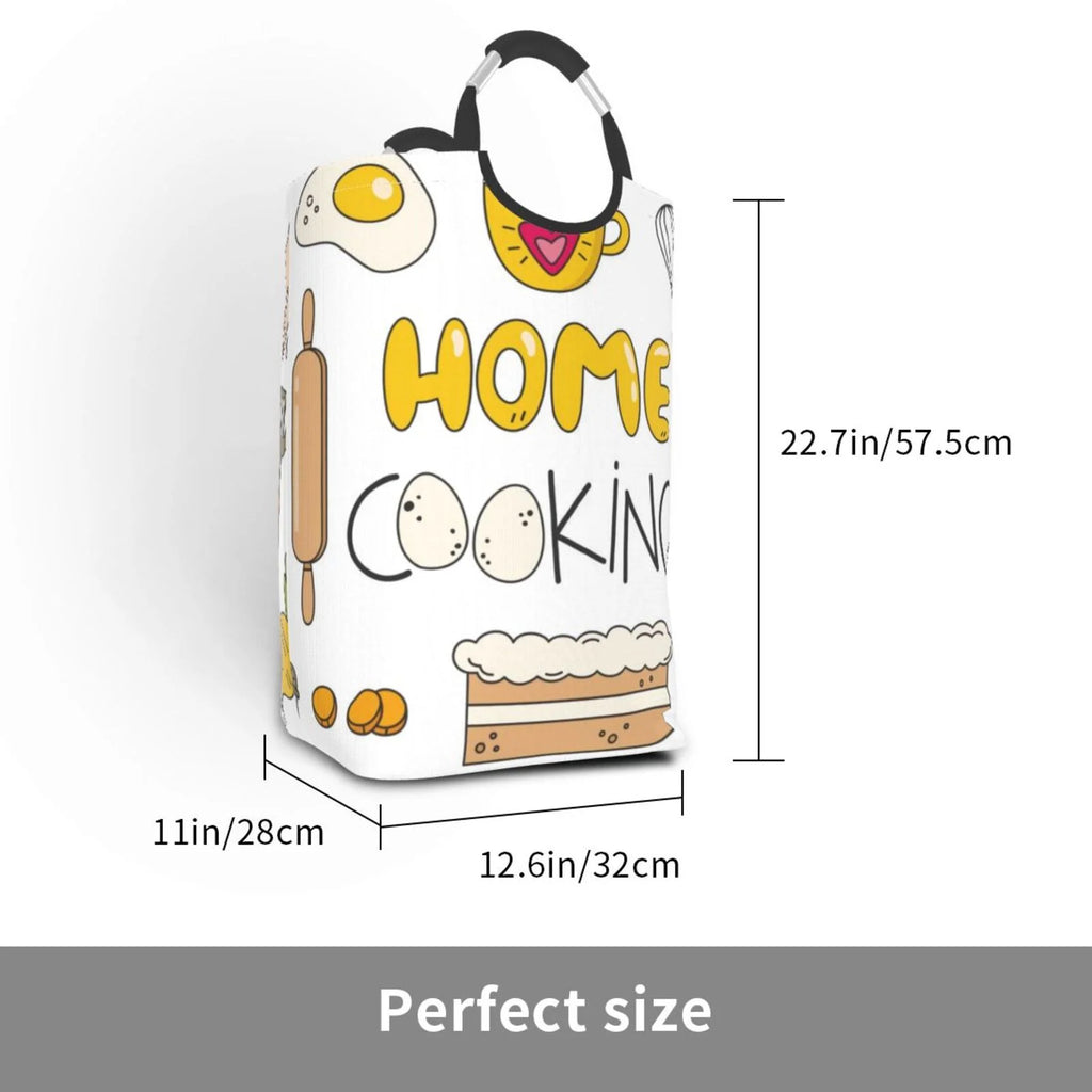 Large Canvas Fabric Collapsible Laundry Hamper L655651