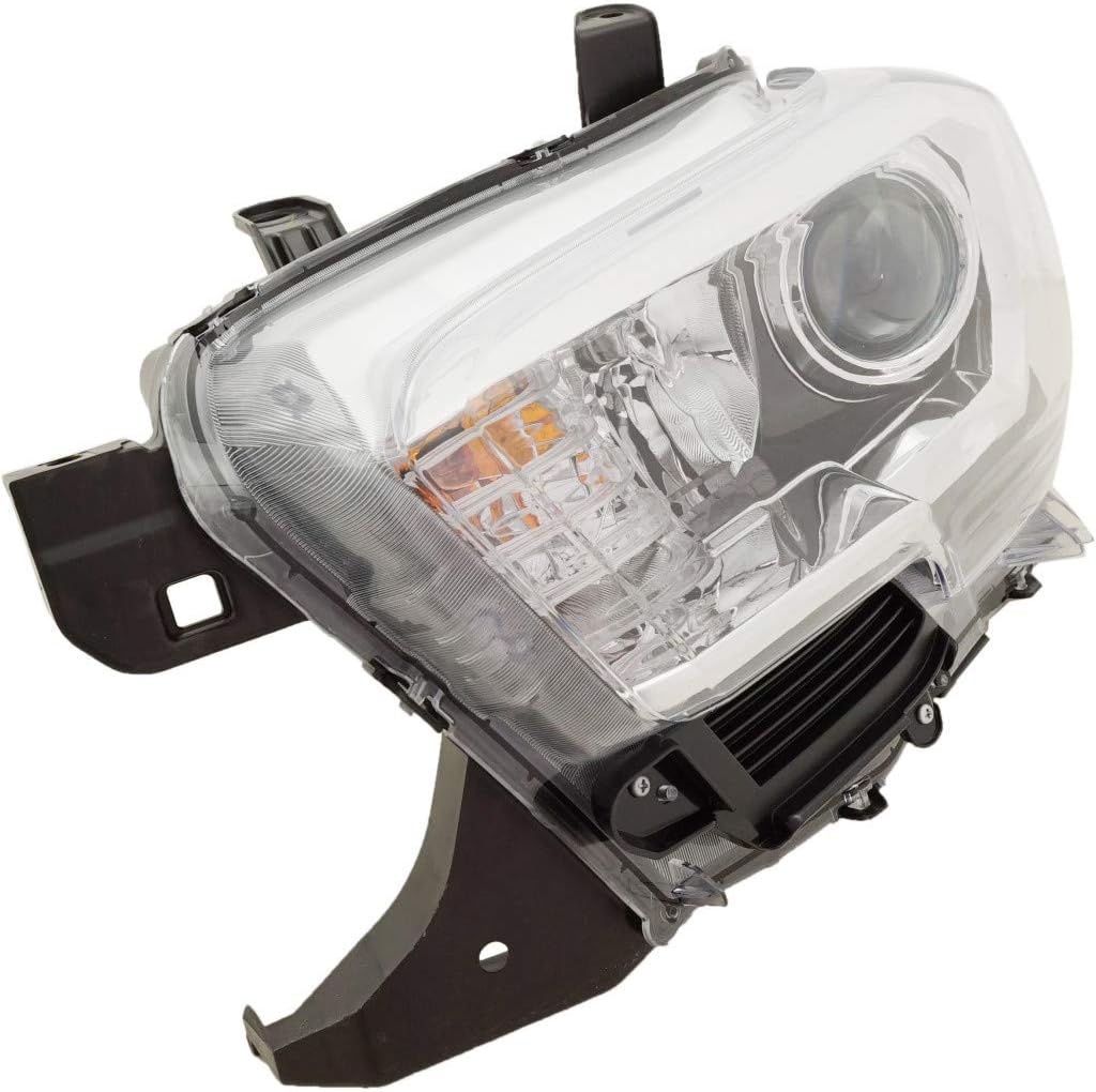 Toyota Tacoma Headlight Pair Driver and Passenger Side Halogen Type Daytime Running Light L4612