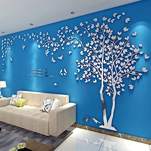Silver Right M 98X51in Tree Wall Stickers L377255