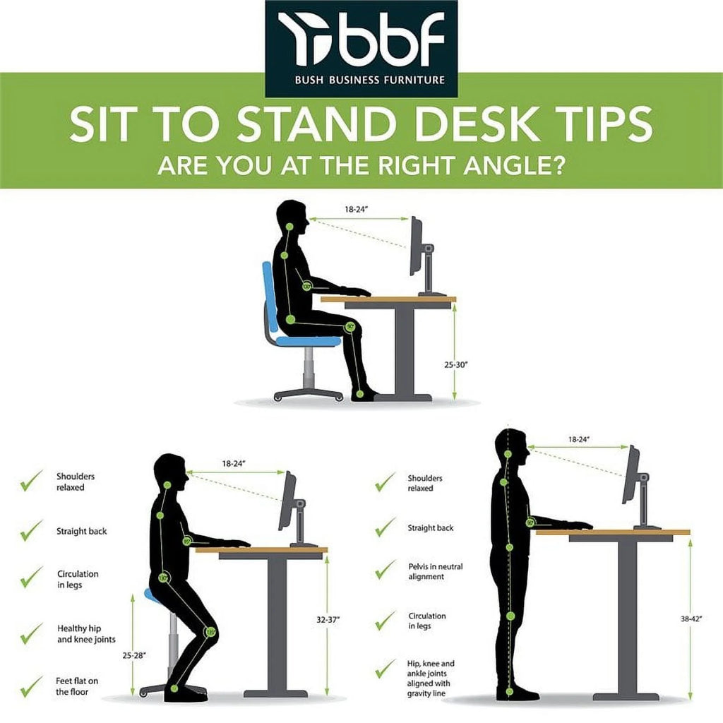 Height Adjustable Desk in Black Walnut E131316