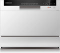 6-Pieces Countertop Dishwasher, White B410846